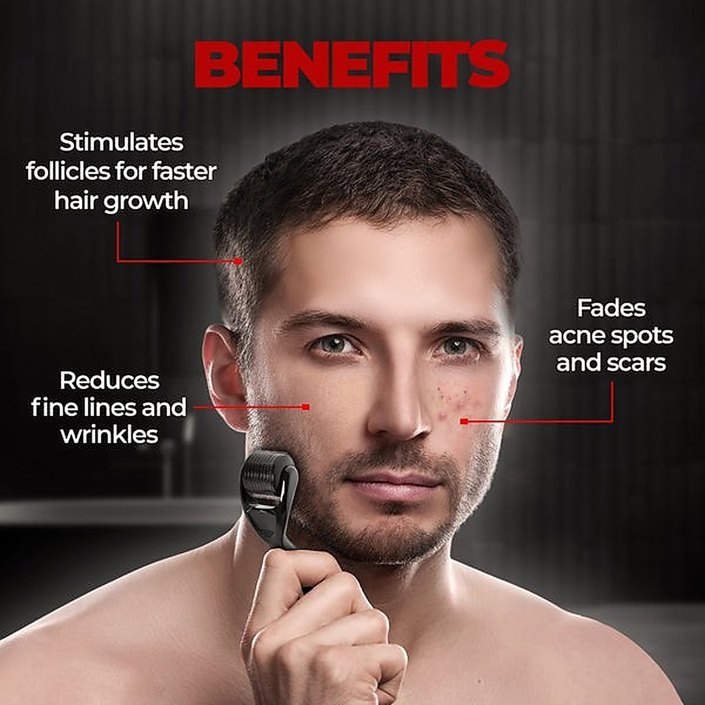 540 Titanium Derma Roller – Skin Therapy for Men & Women